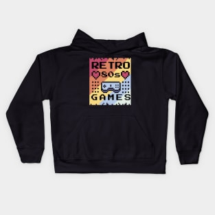 Retro Gamer Arcade Retro Vintage Kids Hoodie